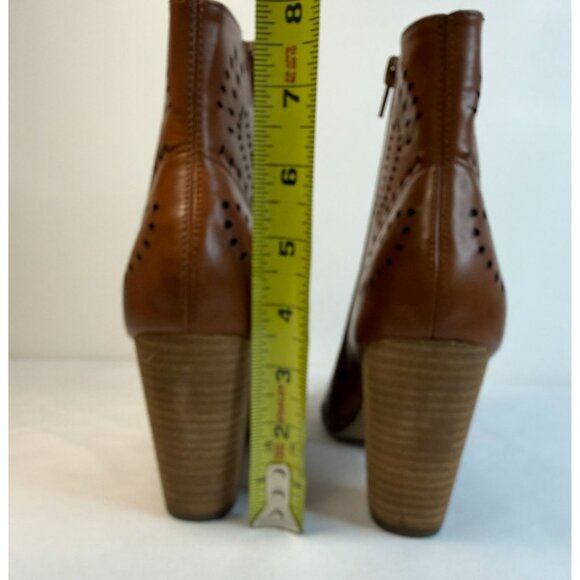 Carlos Santana Taryn Ankle Boot Women'sTaryn Size 7.5 Brown Western Block Heel - Picture 8 of 12
